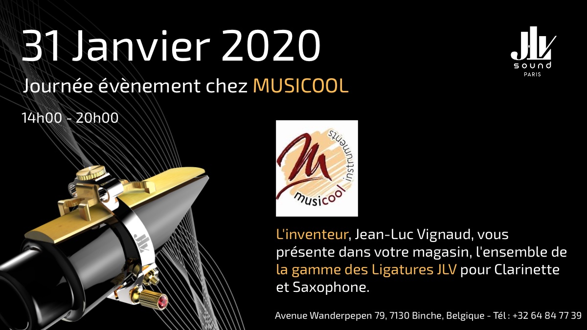 Musicool 31 janvier 2020 présentation de la gamme des Ligatures JLV 