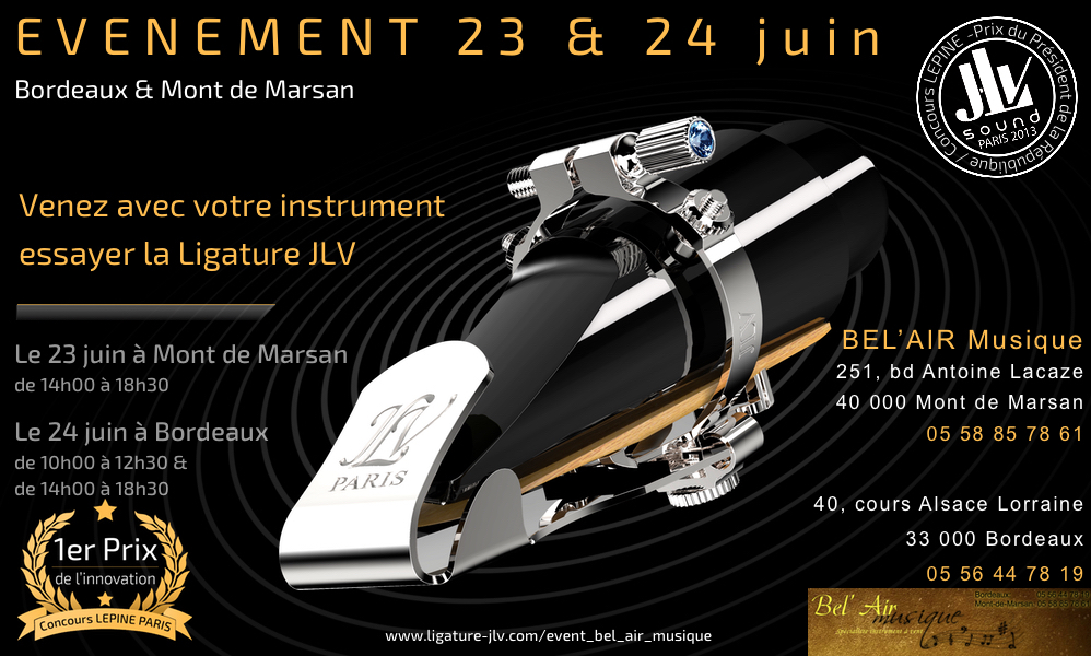 Evénement Bel'Air Musique le 23 & 24 juin 2016 à Bordeaux et Mont-de-Marsan