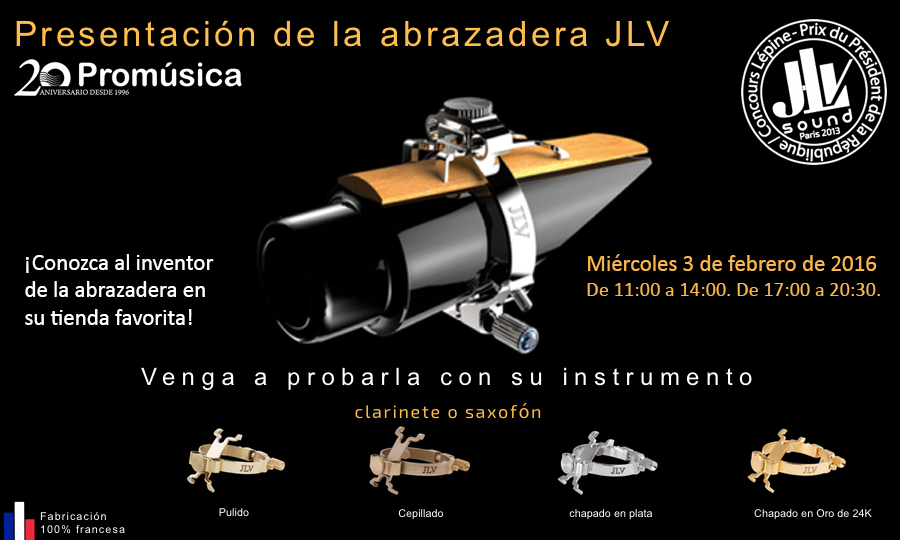 Présentation de clips sonores JLV pour clarinette et du saxophone dans Promúsica Sevilla